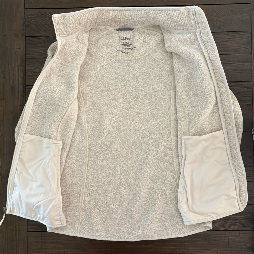 L.L. Bean Women’s Sweater Fleece Full Zip up Jacket - Picture 5 of 9